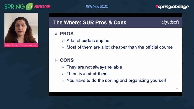 Action plan to become a Spring Certified Professional - Iuliana Cosmina @ Spring I/O Bridge смотреть онлайн