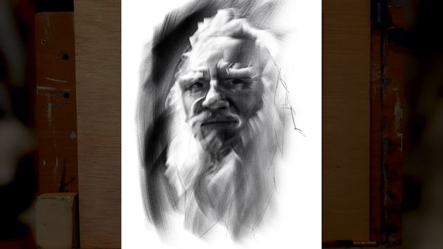 Infinite Painter DEMO - Charcoal Portrait of Jean-Jacques Lemêtre (Ipad Pro - Apple Pencil) смотреть онлайн