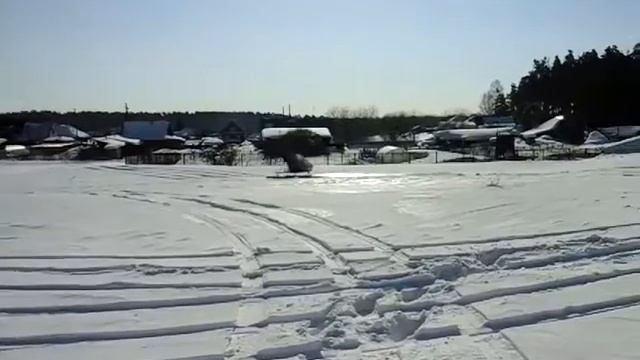 Аэросани!!!Испытание винта 125см. смотреть онлайн