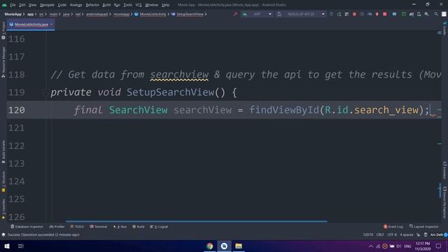 REST API with MVVM and Retrofit2 #22 - Creating SearchView смотреть онлайн