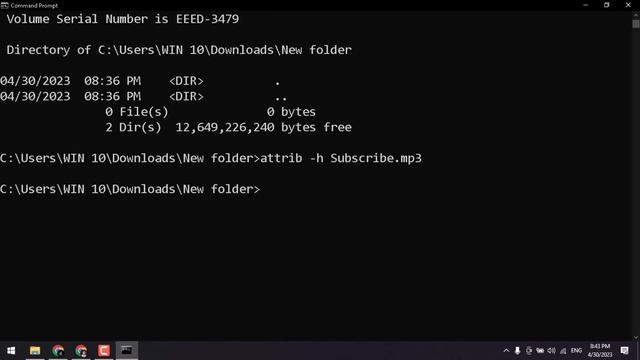 How To Hide/Unhide Files & Folders Using Command Prompt (CMD) in Windows8/10/11 | Advanced Coding смотреть онлайн
