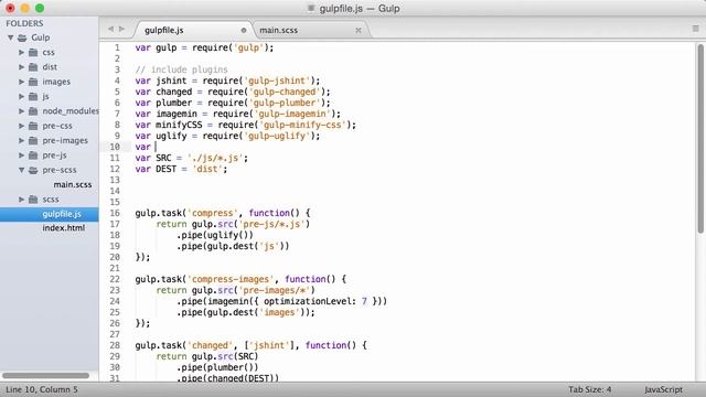Gulp Tutorial - #12 - Compiling Sass Using Gulp смотреть онлайн