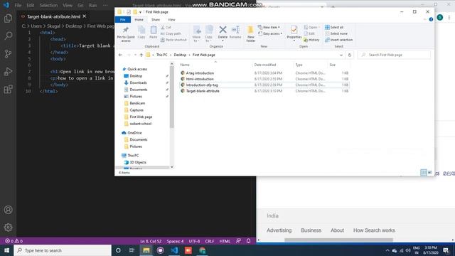 HTML Tutorial -023| How to make target blank in HTML смотреть онлайн
