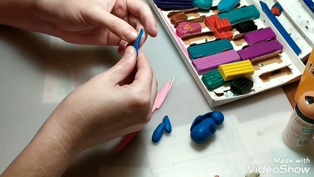 заяц из пластилина