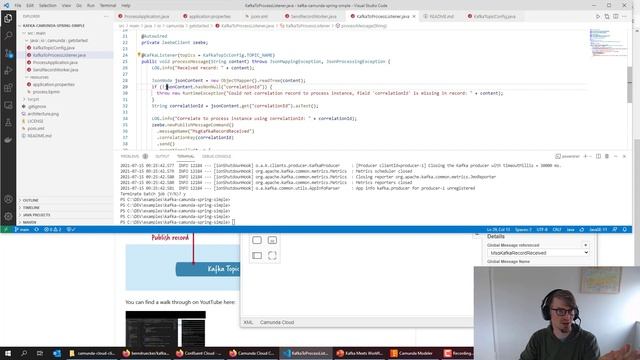 Spring Boot example to glue together Confluent Cloud (Apache Kafka) with Camunda 8 SaaS (Zeebe) смотреть онлайн