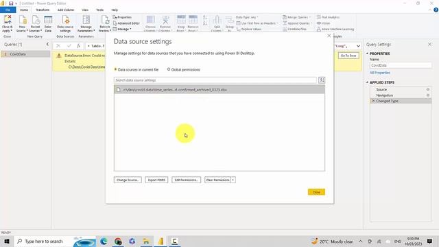 Data Source Settings Power BI смотреть онлайн