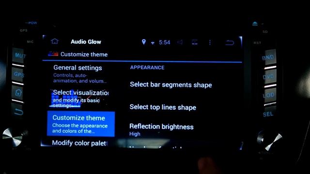 Audio Glow Live Wallpaper In Android Car DVD Player смотреть онлайн