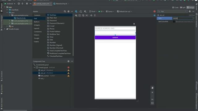 SUMA DE DOS NUMEROS KOTLIN ANDROID STUDIO смотреть онлайн