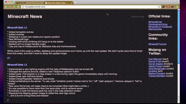 [PC] Minecraft - 1.4 Update Announcement смотреть онлайн