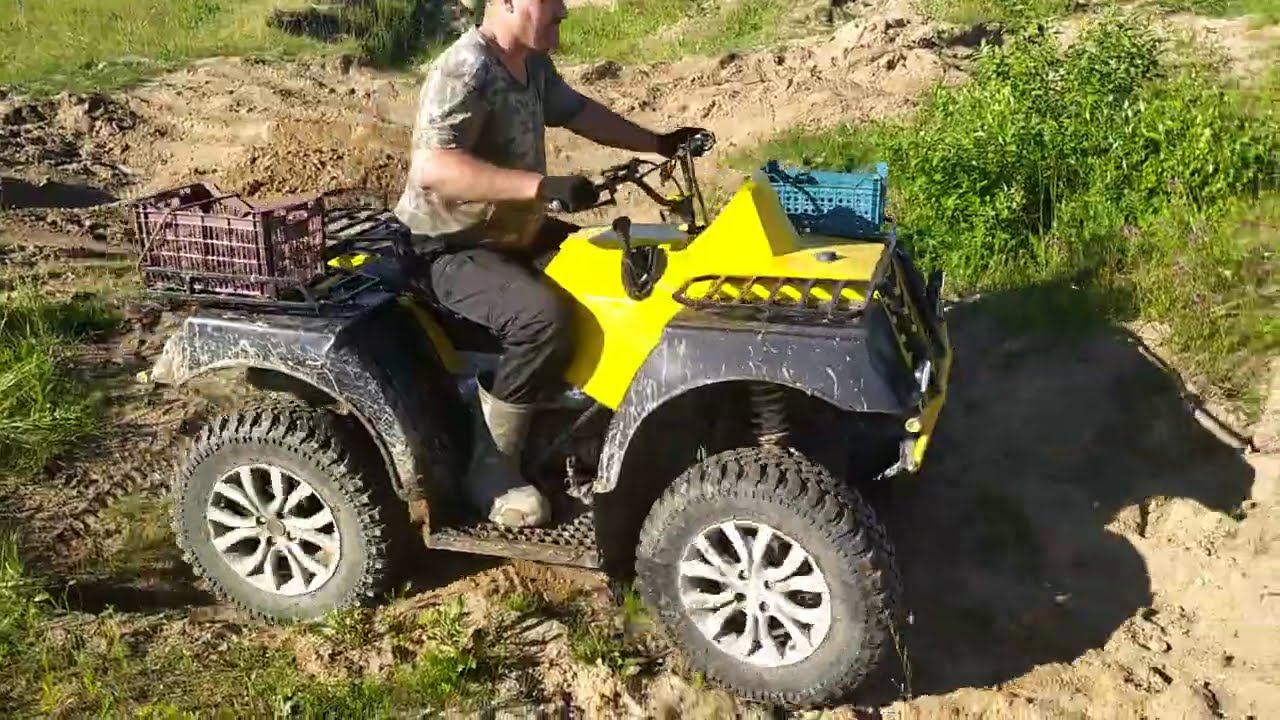 Покатухи на самодельном квадроцикле смотреть онлайн