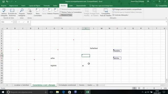 Curso Online de Excel da Fitti - Aula 7 Parte 2 - Controle de Alterações e comentários смотреть онлайн