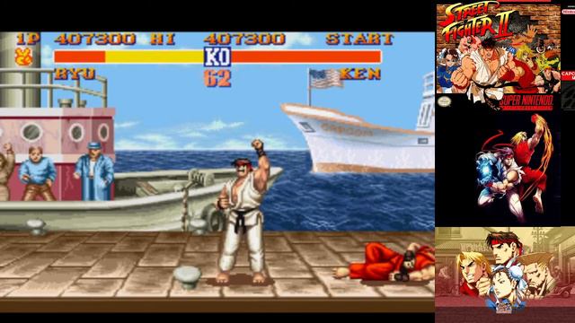 Street Fighter 2 - The World Warrior - SNES - Random Play смотреть онлайн