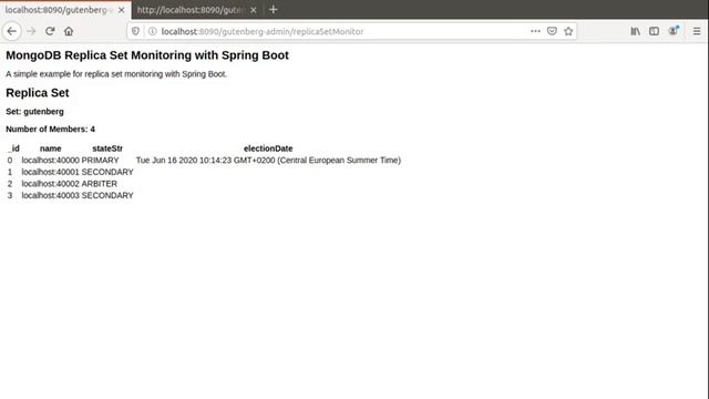 Gutenberg Replica Set Monitor Demo смотреть онлайн