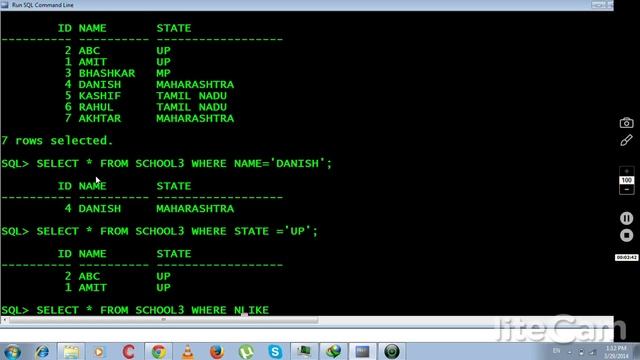 MySql tutorial-8 Advance search using Like command (Hindi/urdu) смотреть онлайн
