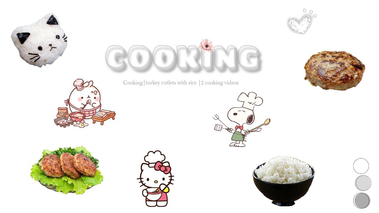 Cooking|turkey Cutlets With Rice | 2 Cooking Videos♡