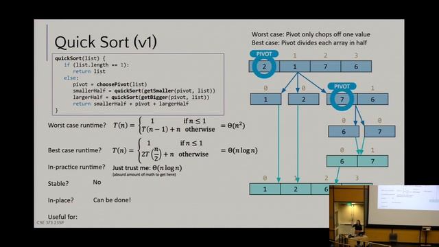 [CSE 373 SP23] Lecture 22: Sorting II смотреть онлайн