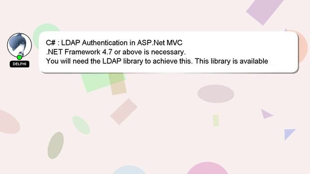 C# : LDAP Authentication in ASP.Net MVC смотреть онлайн