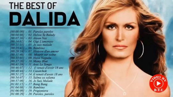 Dalida Album Complet 2021 ♫ Dalida Ses Plus Belles Chansons ♫ Dalida Best Of