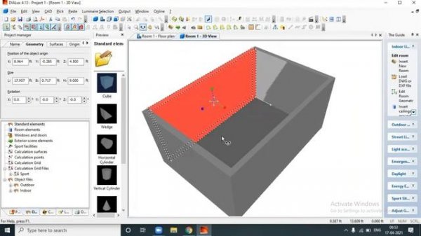 Part 1 || Dialux 4.13 Tutorial for beginner || Lighting Placement || free Software