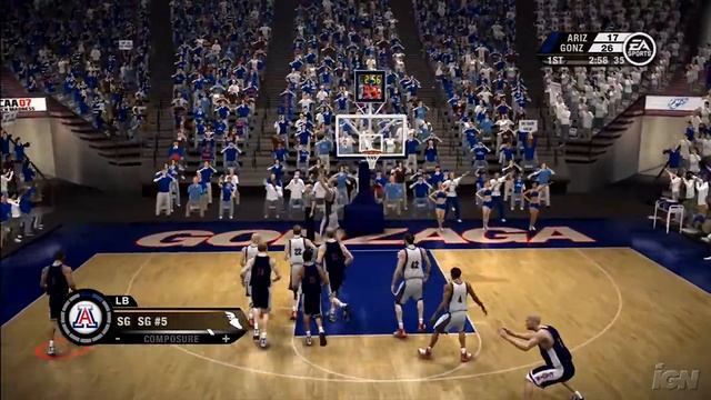 NCAA March Madness 07 Xbox 360 Gameplay - West Coast Battle смотреть онлайн