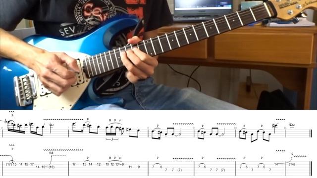 Queen - Hammer To Fall solo with TAB смотреть онлайн