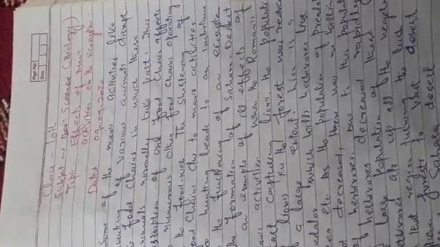 10th Biology Topic Effects of human activities on Ecosystem смотреть онлайн