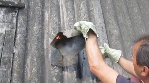 Заделываю дырки в шифере