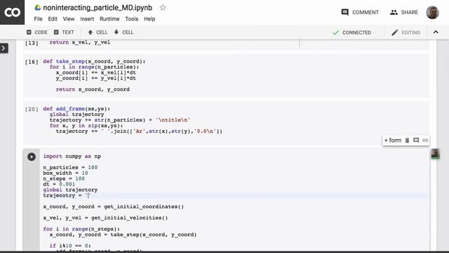 Coding noninteracting particle MD in python смотреть онлайн