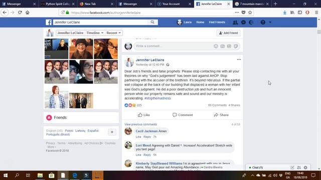 FALSE APOSTLE JENNIFER LECLAIRE SAYS PYTHON SPIRIT COLLAPSED HER BUILDING смотреть онлайн