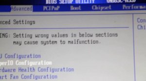 Автоматическое включение после потери питания BIOS