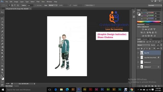 Adobe Photoshop Editing Drop shadow Making Tutorial смотреть онлайн