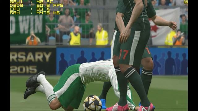 Pro Evolution Soccer 2016 (PES 16) - Gameplay NVidia GeForce GT 740 - Core i3 3220 - 8GB RAM смотреть онлайн