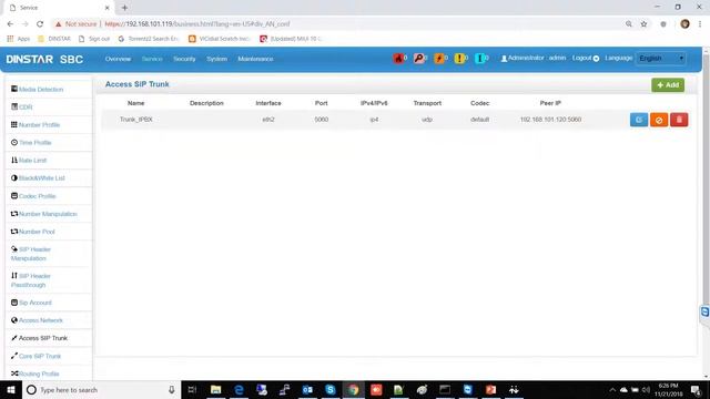 Dinstar SBC300 Session Border Controller смотреть онлайн