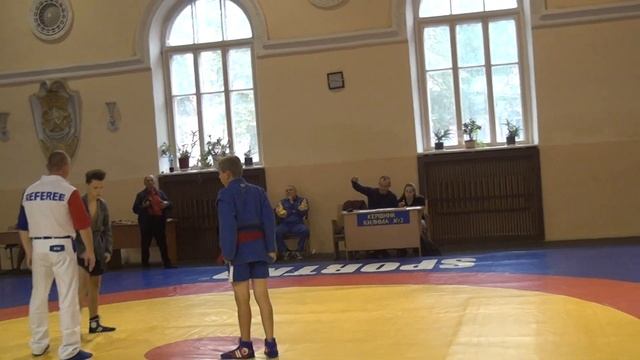 Клепальский Владислав - Нестеров Владимир. -46 кг. ПЕРВЕНСТВО ПЕЧЕРСКОГО РАЙОНА САМБО 24 сен 2017. смотреть онлайн