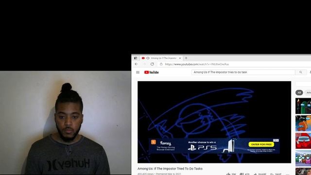 Among Us Impostor Tries To Do Tasks Reaction смотреть онлайн