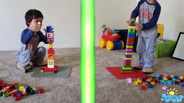 Building Lego Tower for kids | Башня здания от lego для детей | 为孩子们建造乐高塔 [40] смотреть онлайн