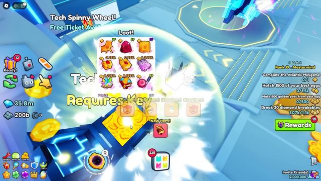 How Many HUGES CAN i HATCH with 696 Tech Keys? in Pet Sim 99 смотреть онлайн