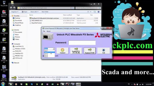 How to Crack Password PLC Mitsubishi FX Series смотреть онлайн