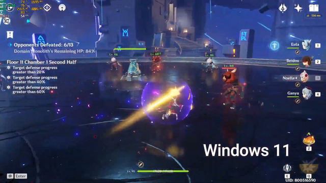 Genshin Impact Running On Windows 11 смотреть онлайн