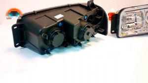 МАЗ модернизация света фар. Замена линзы под галоген на Bi Led.