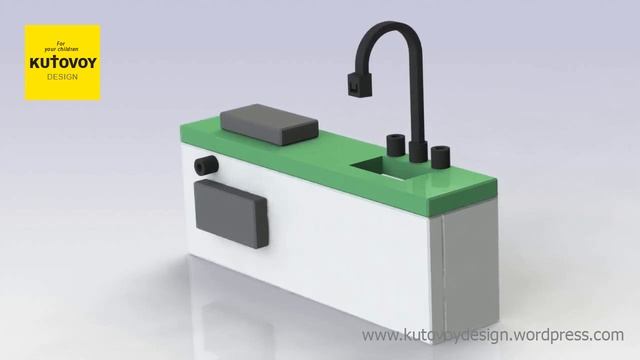 Sink A14. Sink and stove for a toy house made of corrugated cardboard / Мойка и печка для домика смотреть онлайн