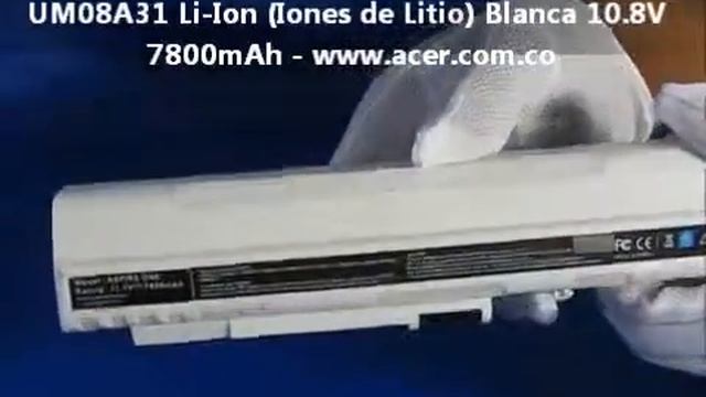 Bateria 9 Celdas Acer One LC.BTP00.018 UM08A31 Li-Ion (Iones de Litio) Blanca 10.8V 7800mAh смотреть онлайн
