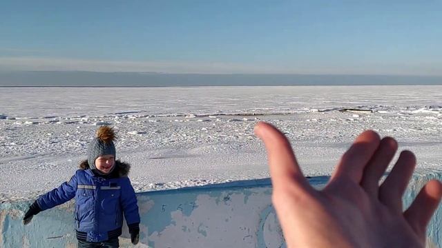 Набережная Белого моря в Северодвинске 17.02.2023 смотреть онлайн