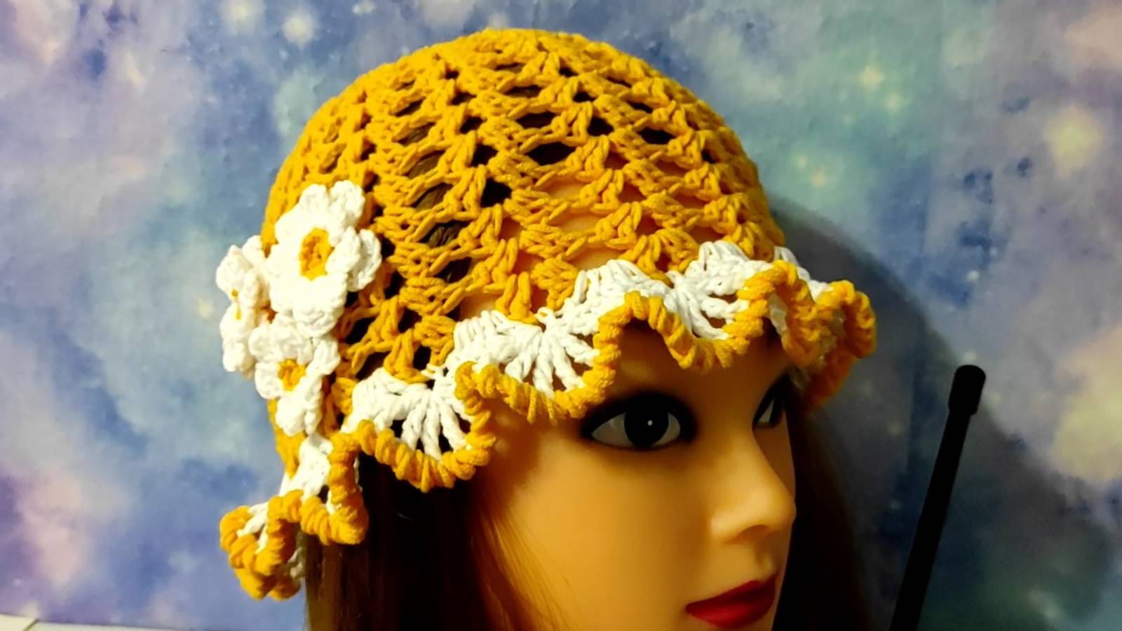 ДЕТСКАЯ, ЛЕТНЯЯ ШАПОЧКА КРЮЧКОМ. Подробное видео для начинающих. смотреть онлайн