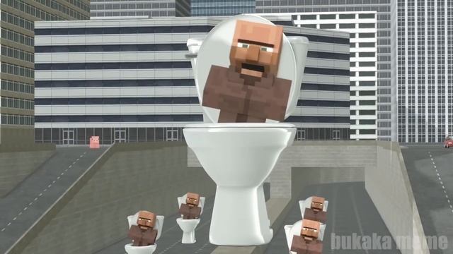 Skibidi Toilet Minecraft Villager — Coffin Dance Song (PARODY)