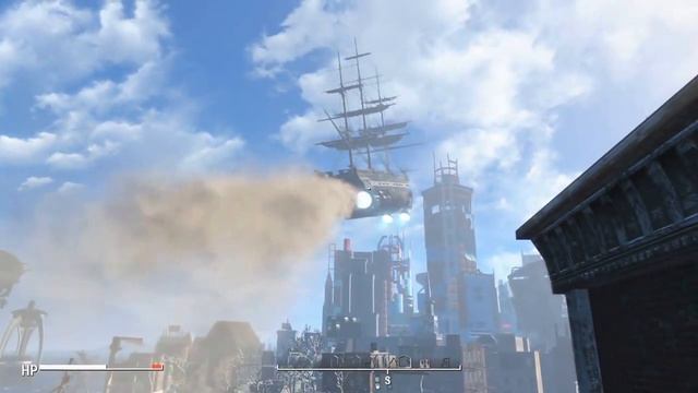 Fallout 4 USS Constitution Take off смотреть онлайн