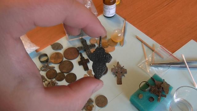 Консервация находок, закрепление патины! смотреть онлайн