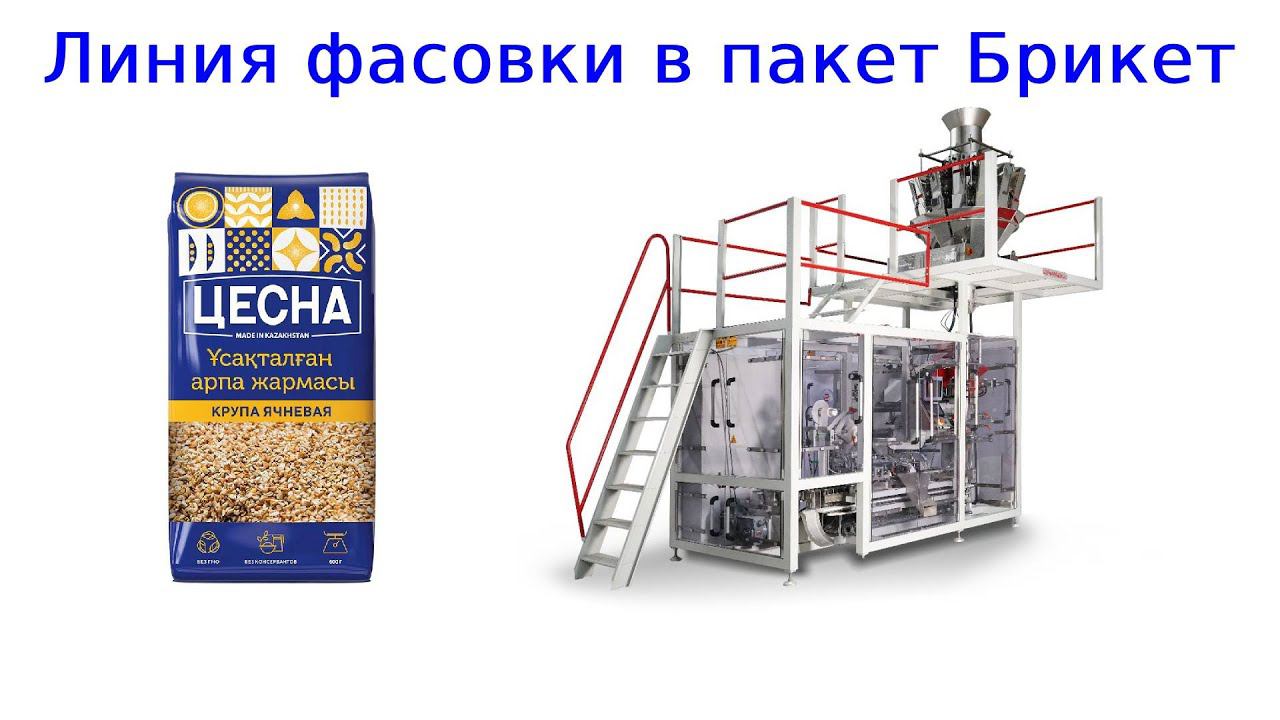 Линия фасовки в пакет Брикет | пакет Брикет смотреть онлайн