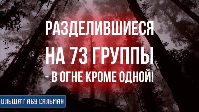 Ильшат Абу Сальман. Разделившиеся на 73 группы в Огне кроме одной! Основа сунны Имама Ахмада смотреть онлайн