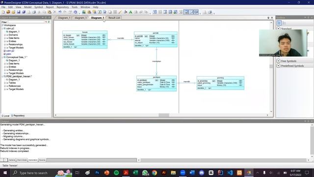 CDM To PDM To Database MYSQL | Power Designer | Sistem Basis Data смотреть онлайн